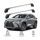LEXUS NX 2015-2021 TRX2 Thunder Carrier Barres transversales pour galerie de toit 2 barres